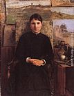 Emile Friant Famous Paintings - Portrait de Mme Petitjean